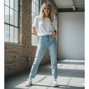 Calvin Klein Jeans 30/10 – Light Blue Stretch Denim – Mid Rise Slim Straight Fit